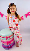 Load image into Gallery viewer, Bow Floral- Organic Cotton Top and Pants Set