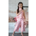 Load image into Gallery viewer, Pink Floral-Organic Cotton Top and Pants Set