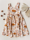 Load image into Gallery viewer, Sleeveless Pipe Cross Back Twirl Dress- Fall Floral