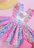 Load image into Gallery viewer, Floral Garden Patch Embroidered Pinafore Dress