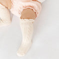 Load image into Gallery viewer, Little Stocking Co. - Vanilla Fancy Lace Top Knee High Socks