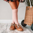 Load image into Gallery viewer, Little Stocking Co. - Blush Cable Knit Knee High Socks