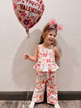 Load image into Gallery viewer, Bow Floral- Organic Cotton Top and Pants Set