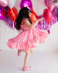 Load image into Gallery viewer, Eumie Ruffle Sleeves Twirl Dress-Hearts