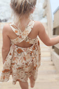 Load image into Gallery viewer, Sleeveless Pipe Cross Back Twirl Dress- Fall Floral