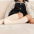 Load image into Gallery viewer, Little Stocking Co. - Vanilla Cable Knit Knee High Socks