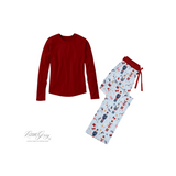 Men's Long Sleeve Top and Pants Set - Nutcracker