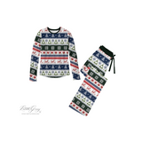 Men's Long Sleeve Top and Pants Set - Nordic