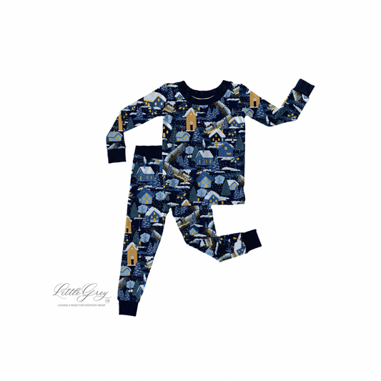 PRE-ORDER Long Sleeve Pajama Set - Winter Train
