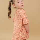 Short Sleeve Top and Ruffle Short Set - Bamboo Groovy Butterflies