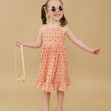 Iris Twirl Dress with Short Set - Bamboo Groovy Butterflies
