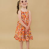 Iris Twirl Dress with Short Set - Bamboo Retro Floral