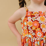 Iris Twirl Dress with Short Set - Bamboo Retro Floral