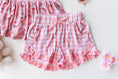 Load image into Gallery viewer, Bamboo Sleeveless Piping Top and Short Set - Pink Bunny
