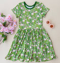 Load image into Gallery viewer, Bamboo Short Sleeve Twirl Dress with Short Set
