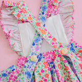 Floral Garden Patch Embroidered Pinafore Dress