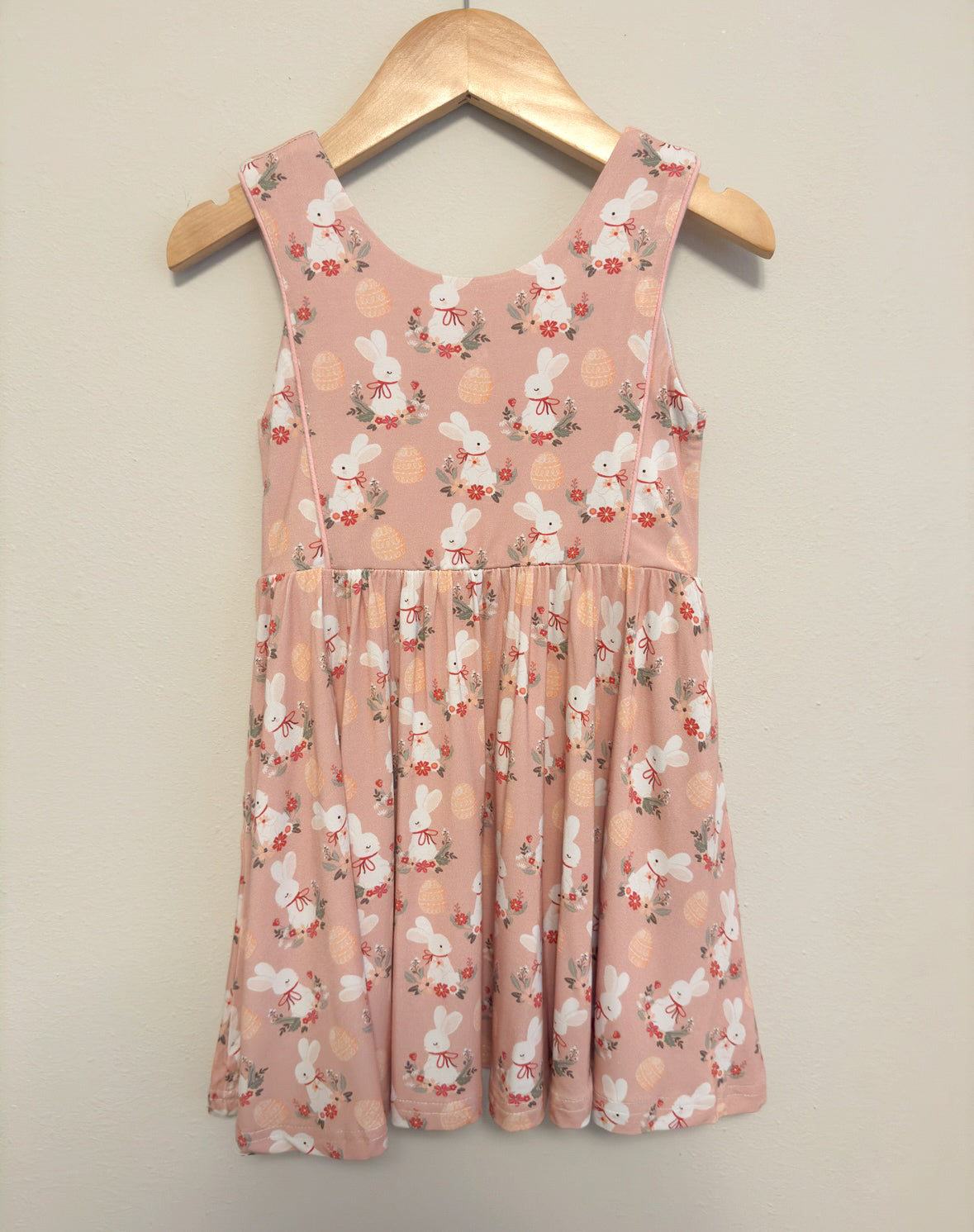 Bamboo Sleeveless Piping Twirl Dress