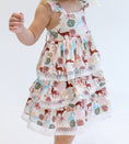 Load image into Gallery viewer, Ruffle Strap Layered Dress In Deer Floral Print
