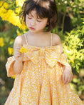 Load image into Gallery viewer, Maxene Bow Off Shoulder or Tie Strap Dress - Yellow
