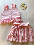 Load image into Gallery viewer, Top and Mini Tiered Skirt Set
