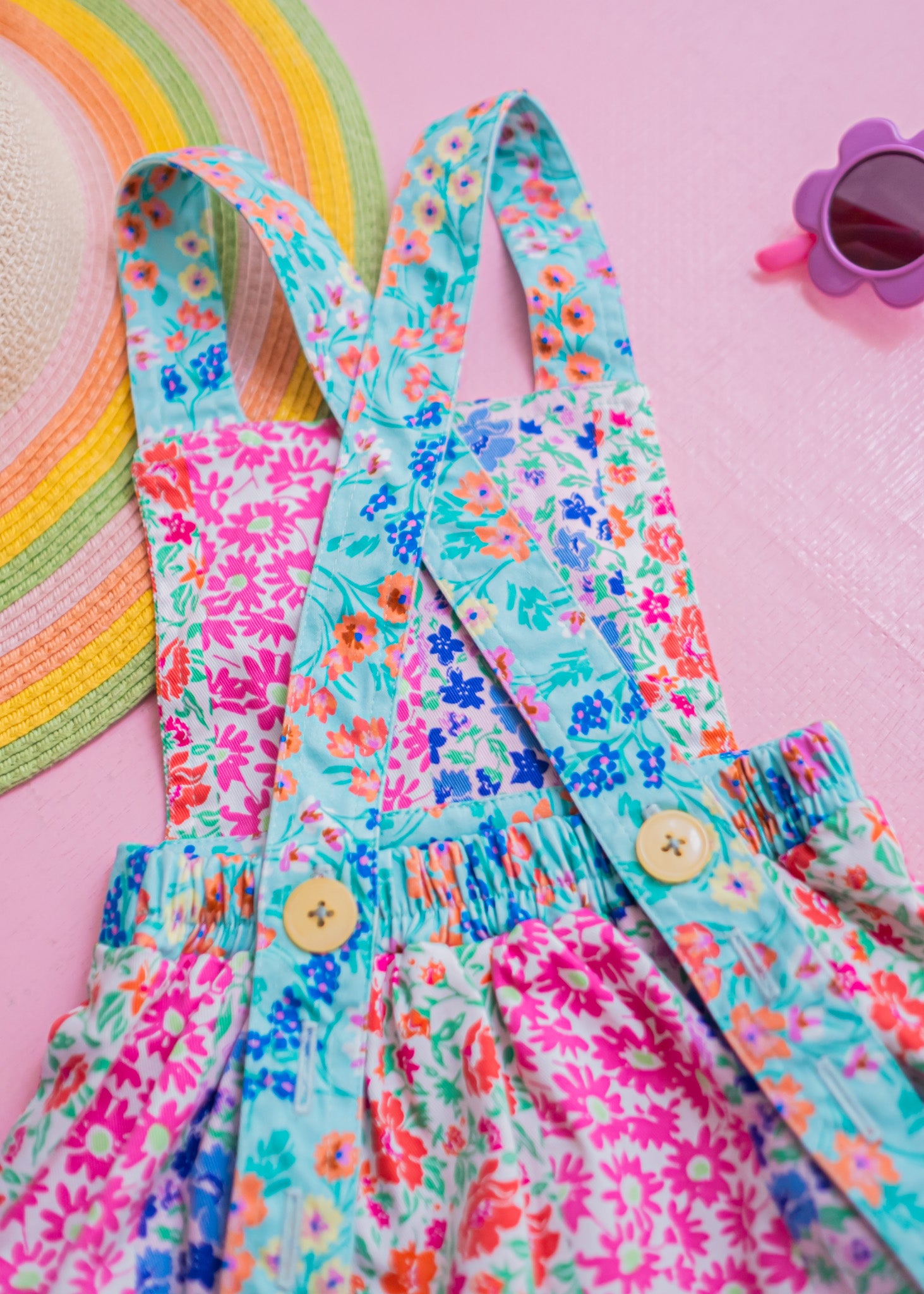 Floral Garden Patch Romper