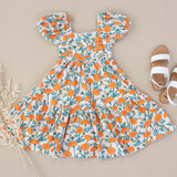 Amelie Dress - Marigold Cotton