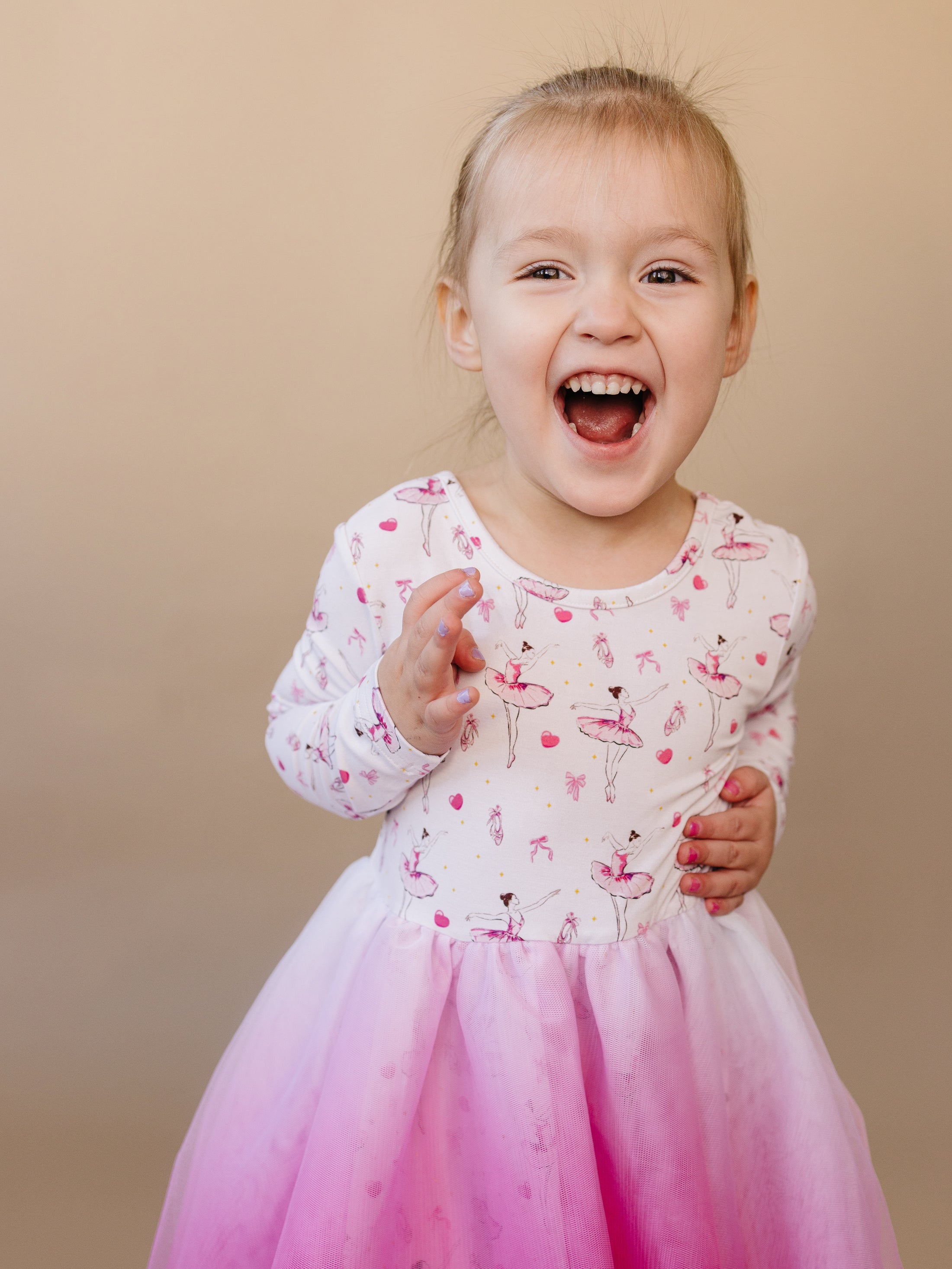 Long Sleeve Ballet Tutu Dress - Ballerina