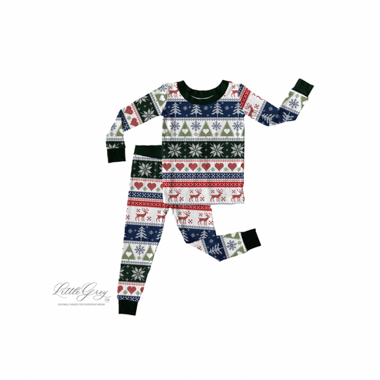 PRE-ORDER Long Sleeve Pajama Set- Nordic