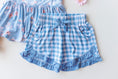 Load image into Gallery viewer, Bamboo Sleeveless Piping Top and Short Set - Blue Bunny
