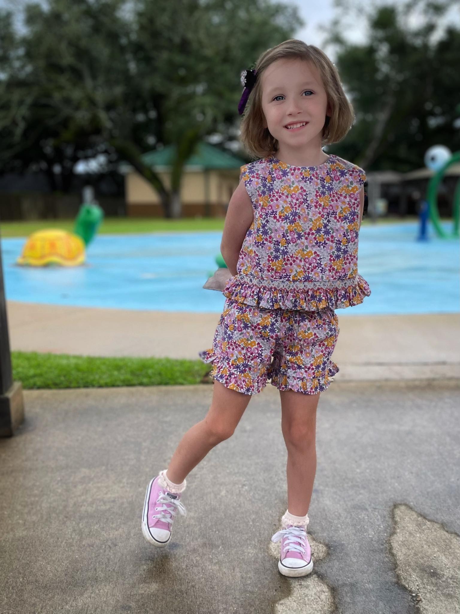 Sunny Set - Purple Floral