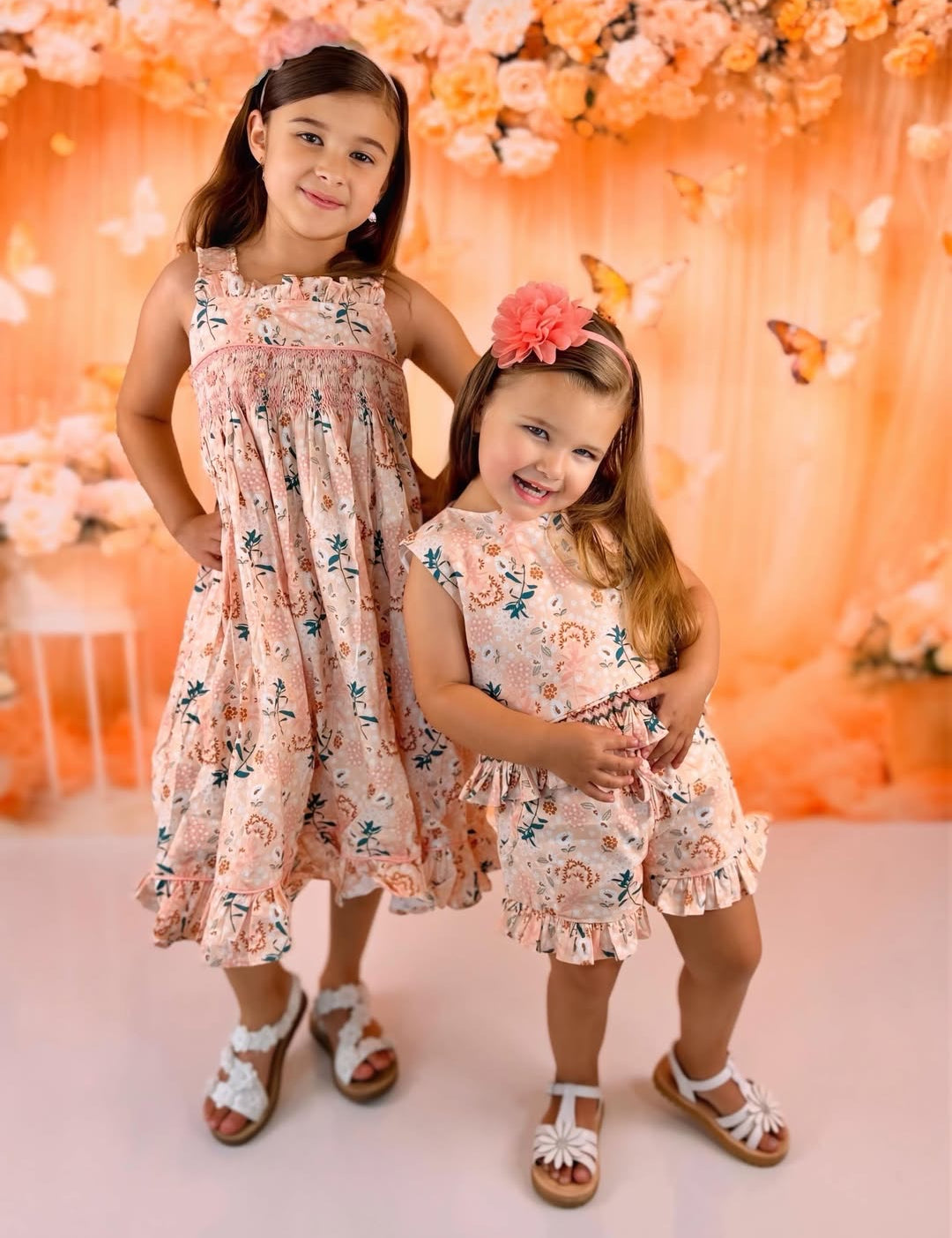 Sienna Dress - Hand smocked - Wildflower Fields