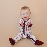 Long Sleeve Zippy Romper - Nutcracker