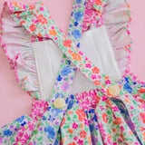 Floral Garden Patch Embroidered Pinafore Dress