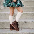 Load image into Gallery viewer, Little Stocking Co. - Vanilla Cable Knit Knee High Socks
