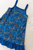 Load image into Gallery viewer, Skinny Strap Lounge Dress In Midnight Meadow Floral Print
