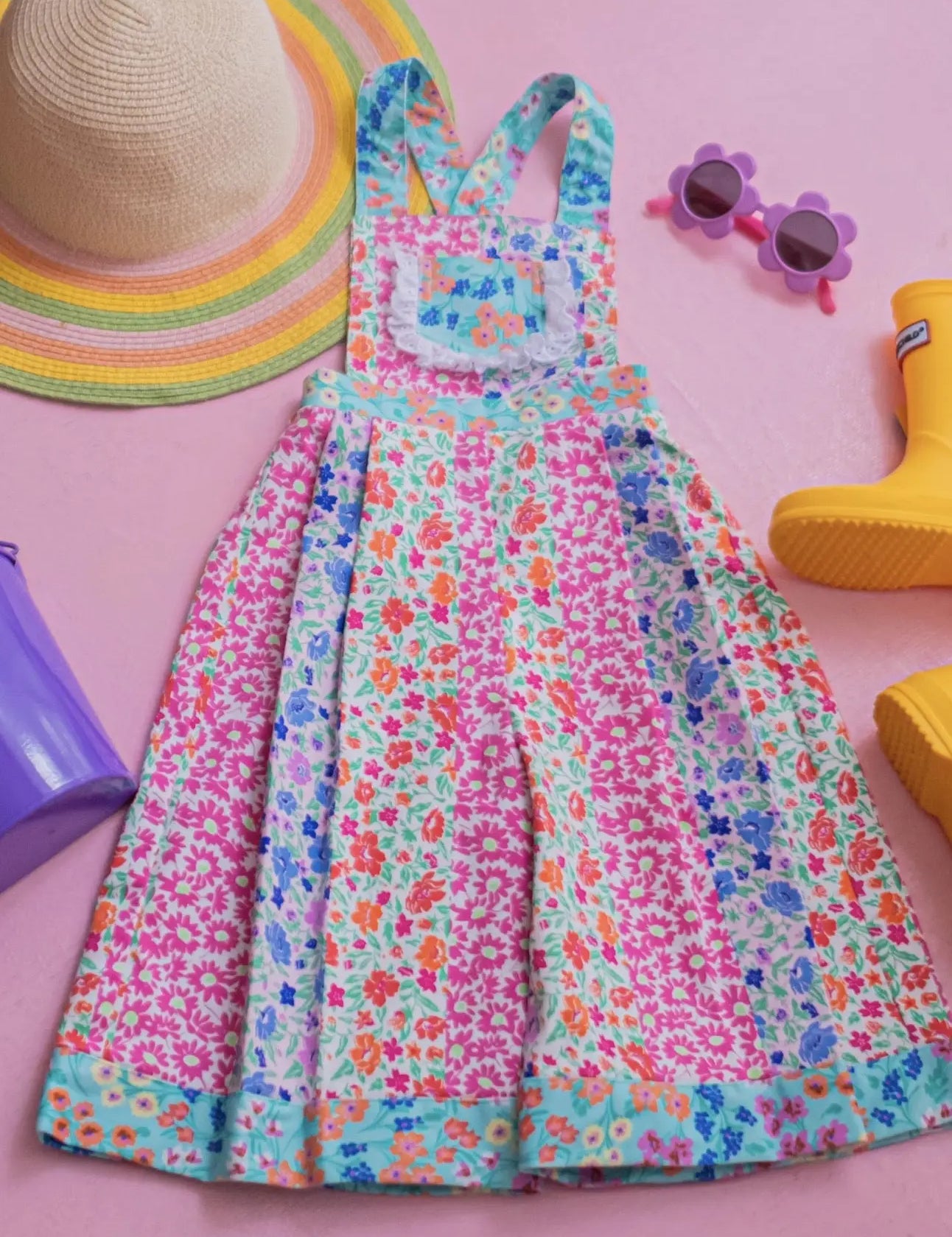 Floral Garden Patch Romper