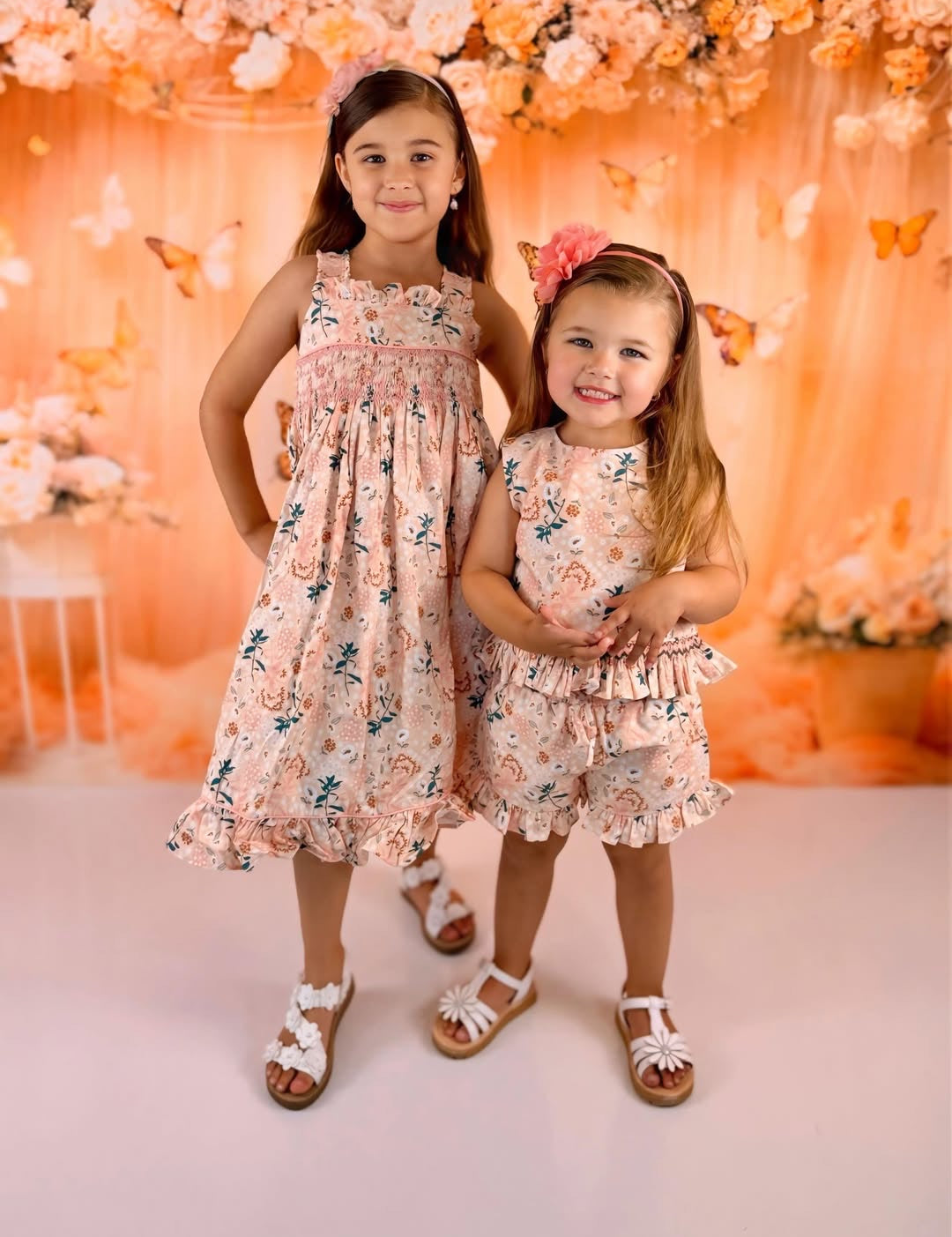 Sunny Set - Hand smocked - Wildflower Fields