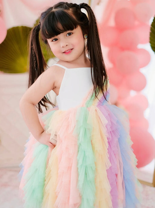 PRE-Order Rainbow Tulle Dress