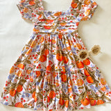 Amelie Dress - Orange Blossoms