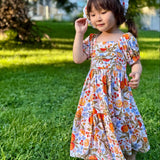 Amelie Dress - Orange Blossoms