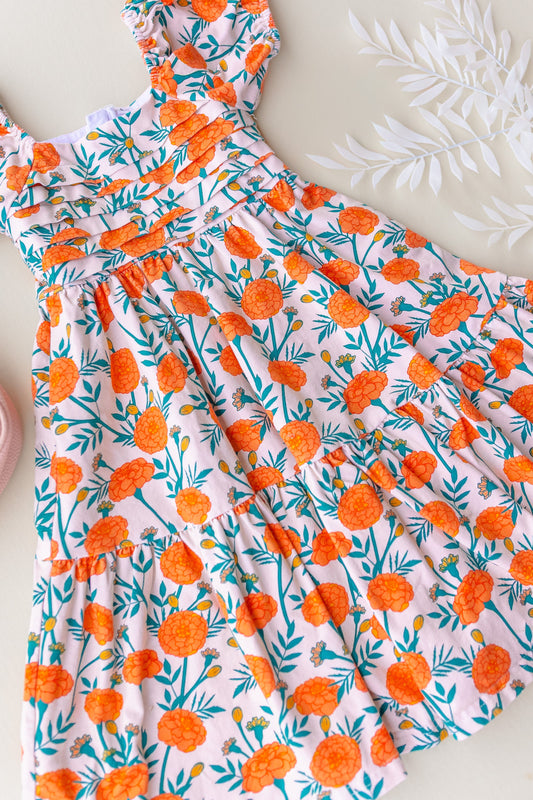 PRESALE Amelie Dress - Marigold Cotton