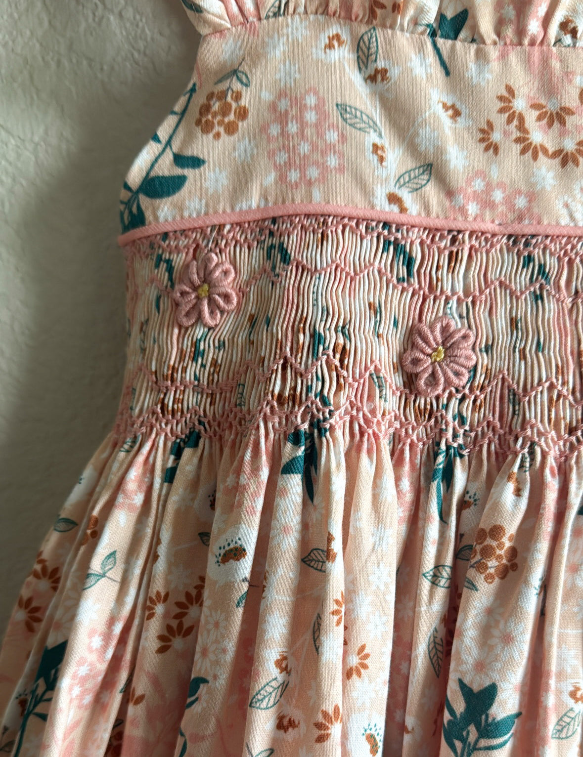 Sienna Dress - Hand smocked - Wildflower Fields