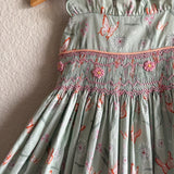 Sienna Dress - Hand smocked - Dandelion and Butterflies