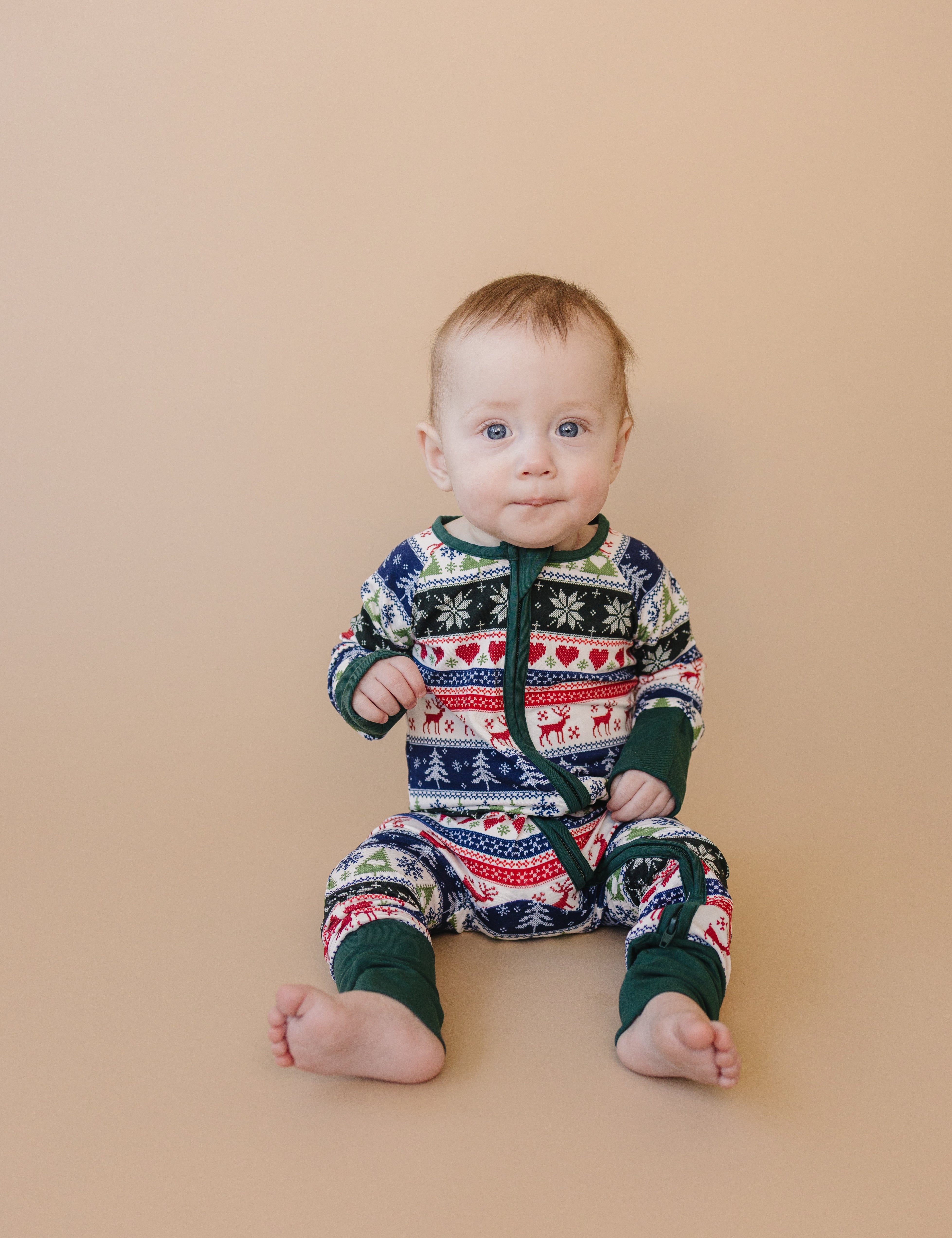 Long Sleeve Zippy Romper - Nordic