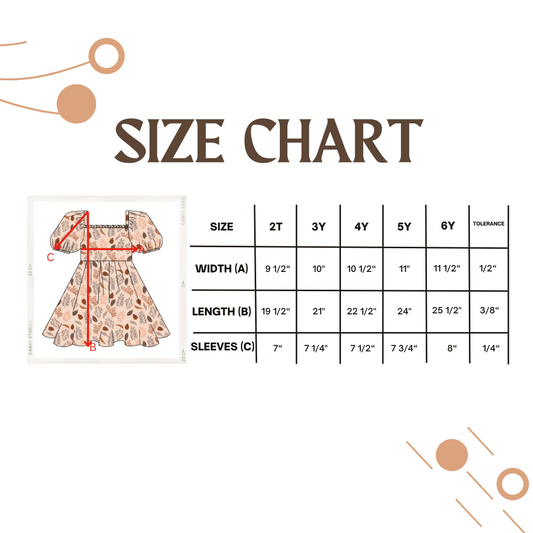 Short Sleeve Ruffle Neckline Dress- Fall Leaf