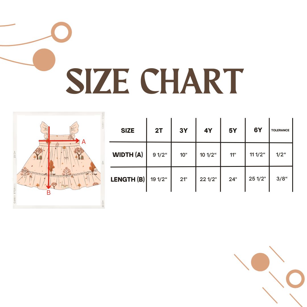 Ruffle Strap Pleated Dress- Fall Hand-drawn Print