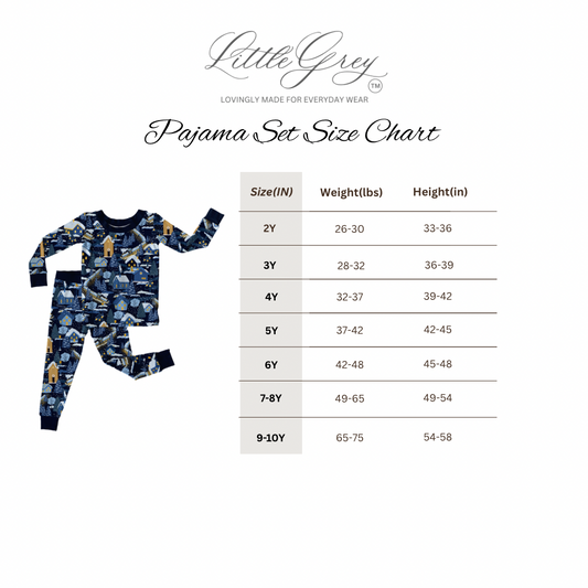 PRE-ORDER Long Sleeve Pajama Set - Winter Train