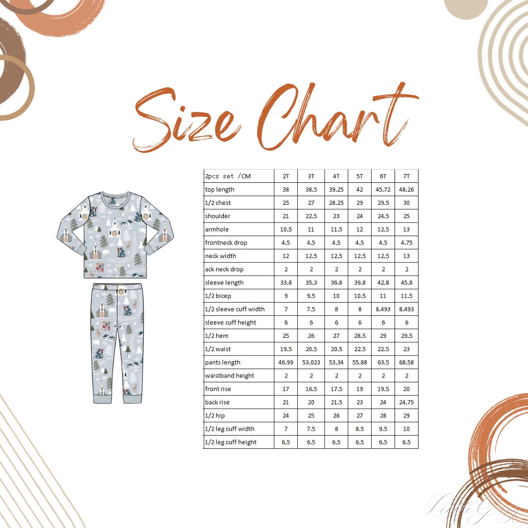 Holiday Pjs Set- Snow Village