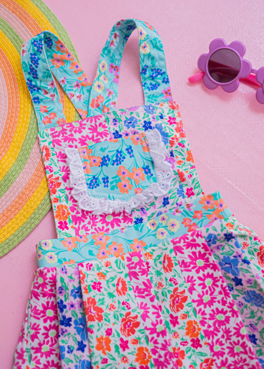 Floral Garden Patch Romper