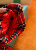 Load image into Gallery viewer, Handmade Puff Sleeve Dress - Red plaid
